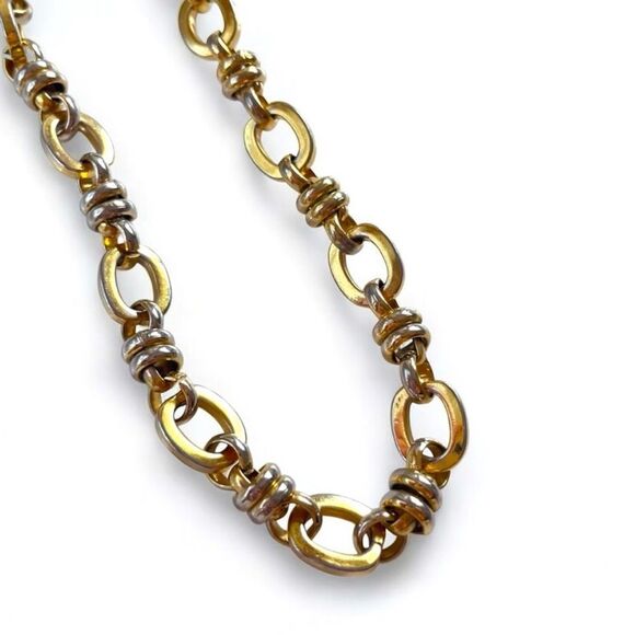 Vintage Francesca Visconti Chunky Chain Link Necklace - Picture 5 of 6